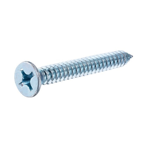 Hillman Sheet Metal Screw, #8 x 3/4 in, Zinc Plated Steel Flat Head Phillips Drive, 10 PK 5548 - main